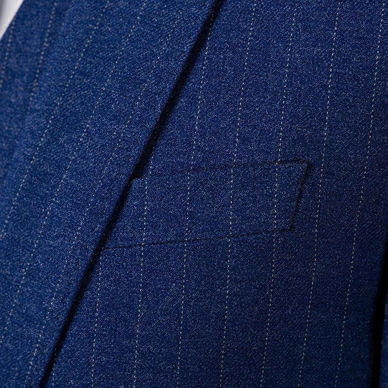 Men's Office Business Suit Slim Fit 3 Piece Formal Vest Pants Tuxedo Outfit Wedding Groom Prom Set(XXX-Large)2