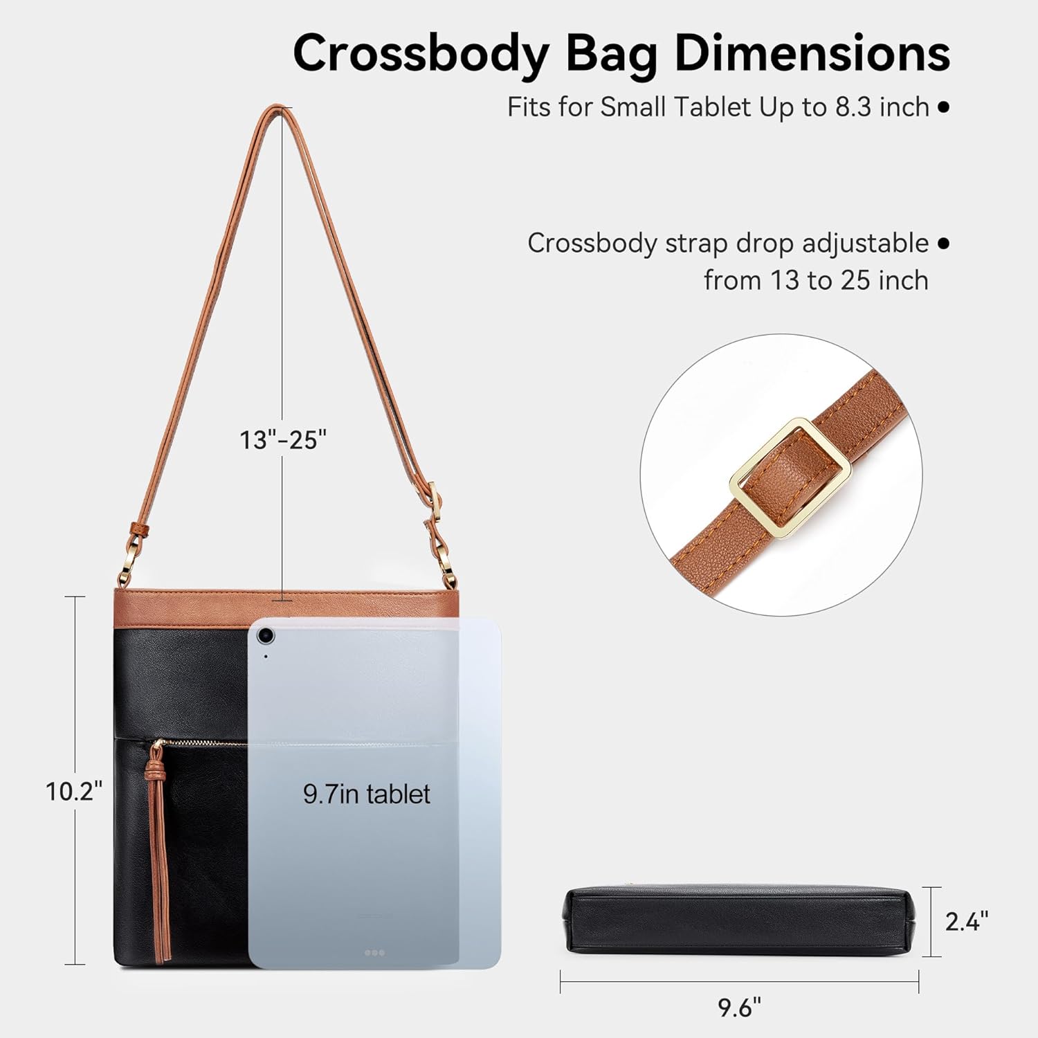 nuoku Small Crossbody Bags for Women Lightweight Purse, Large Capacity Soft Crossbody Bag for Travel, Casual, Work