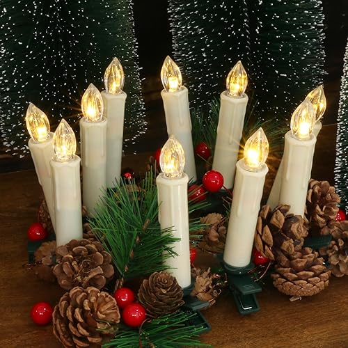 Miniatura 9 de Velas de Navidad para ventana con control remoto, accesorios