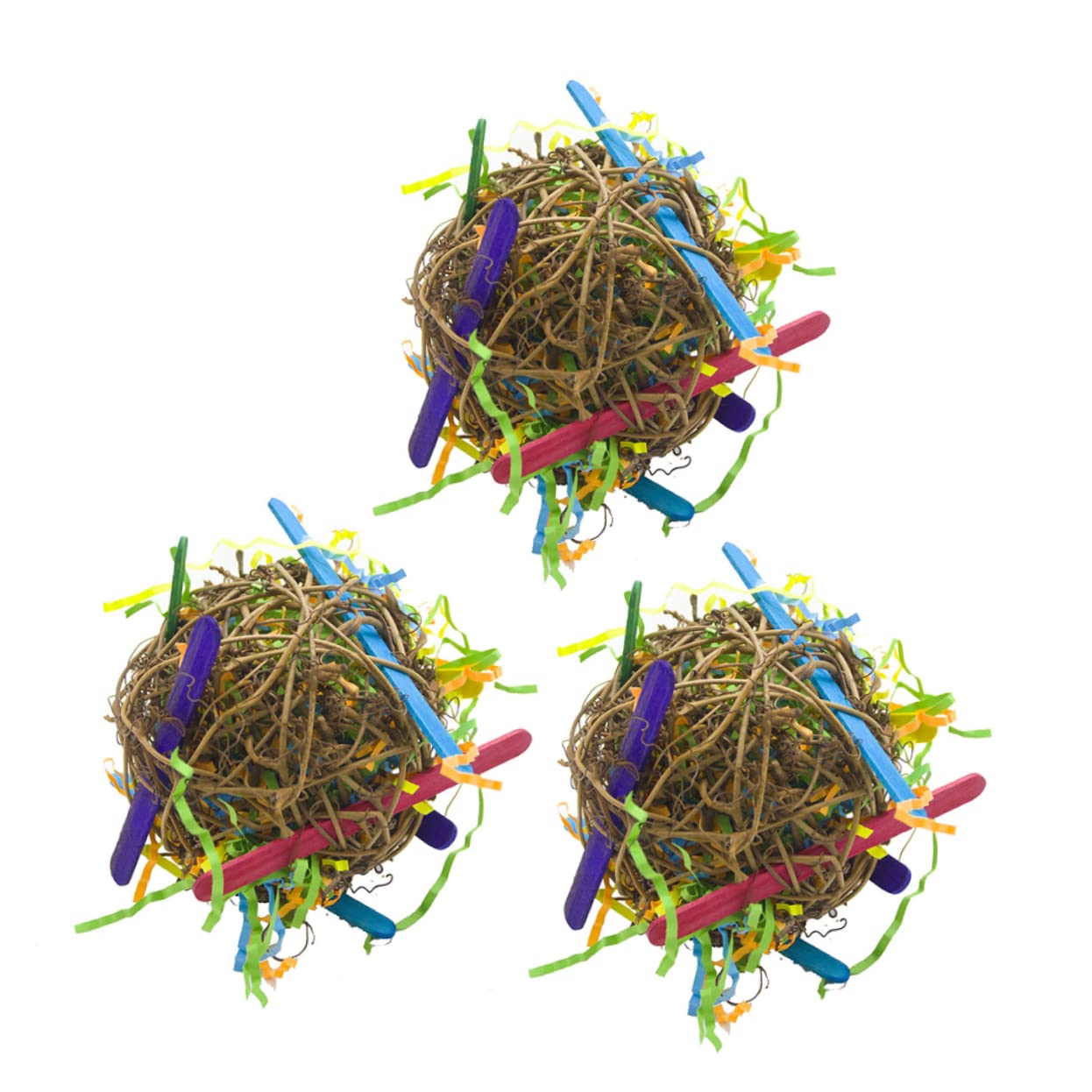 Beavorty 9pièces Jouets à Mâcher Raphia pour Oiseaux Vigne Naturelle pour Perruches Perroquets Cockatiels Et Conures