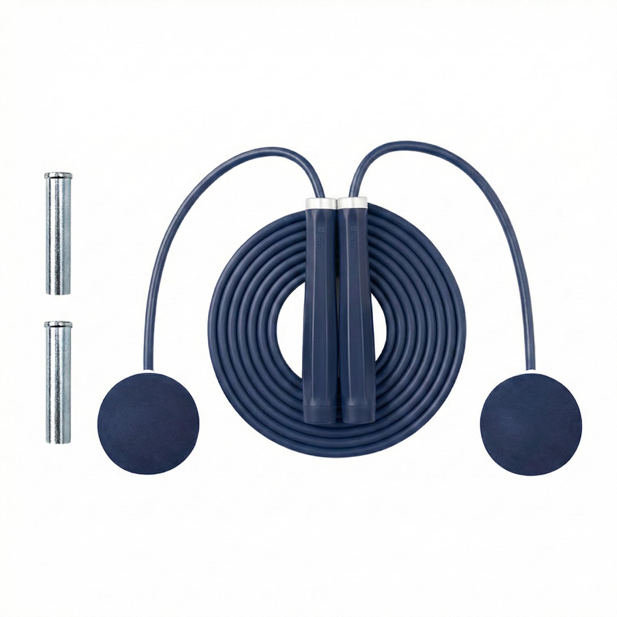 Keep Corde à sauter lestée pour fitness – Corde longue et sans fil 2 en 1 avec balles lestées de 65 mm – Corde à sauter lourde sans corde pour homme et femme – Salle de sport à domicile, entraînement