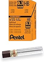 Vista 13 de Minas de Pentel Super Hi-Polymer, Gris