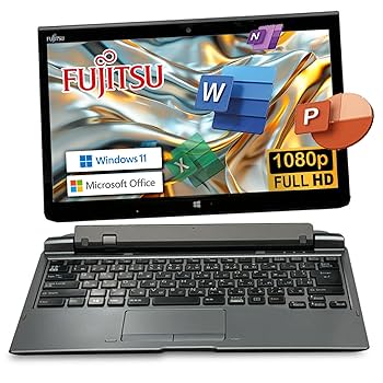 【新品同様】FUJITSU ARROWS Tab Q507 本体＋キーボード付き arrows 中古 タブレットPC Windows11 10.1型ワイド FUJITSU