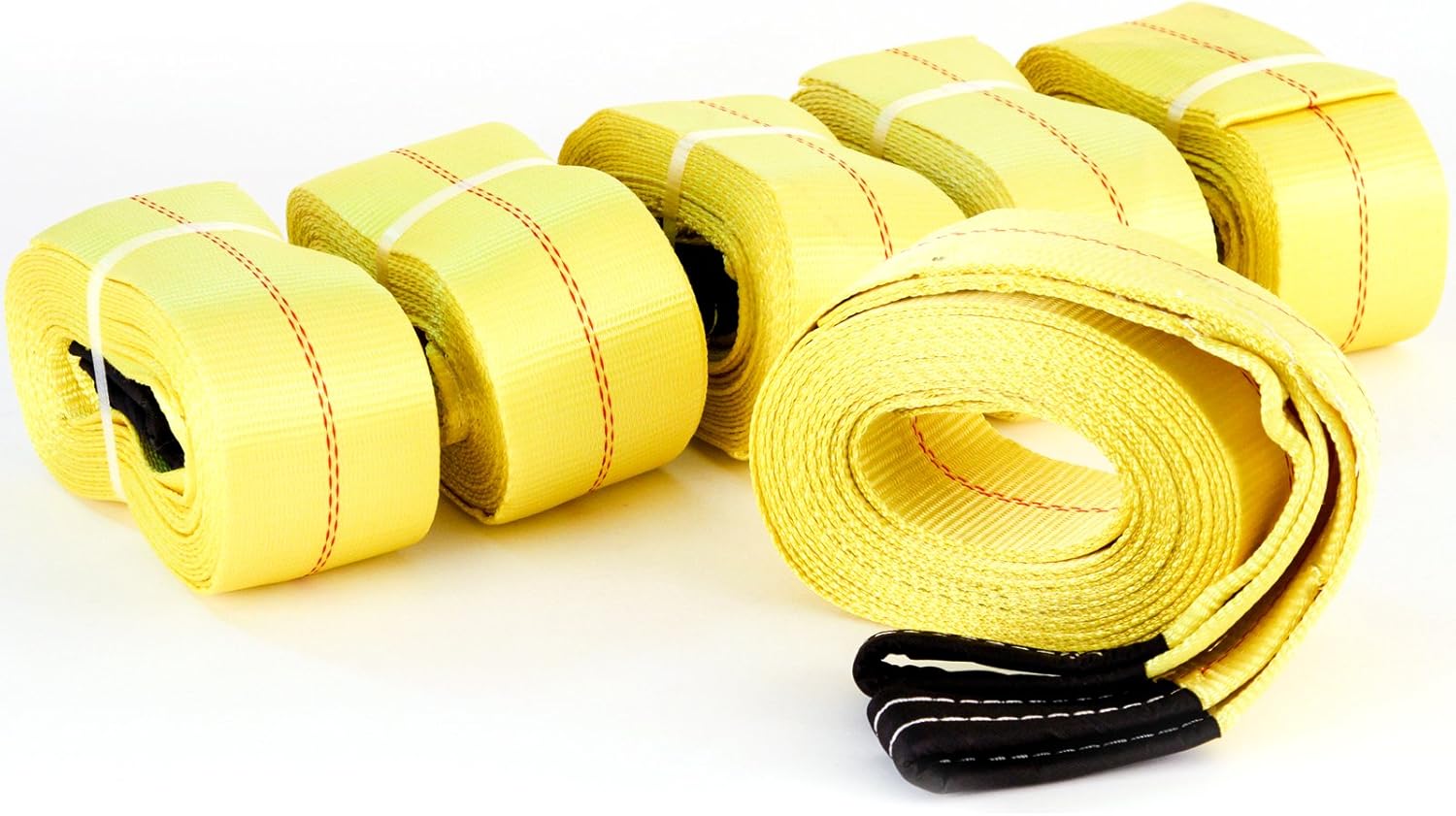 Qty 6 Tow Strap 4 Inches X 30 20,000 LB Break Strength 4x30