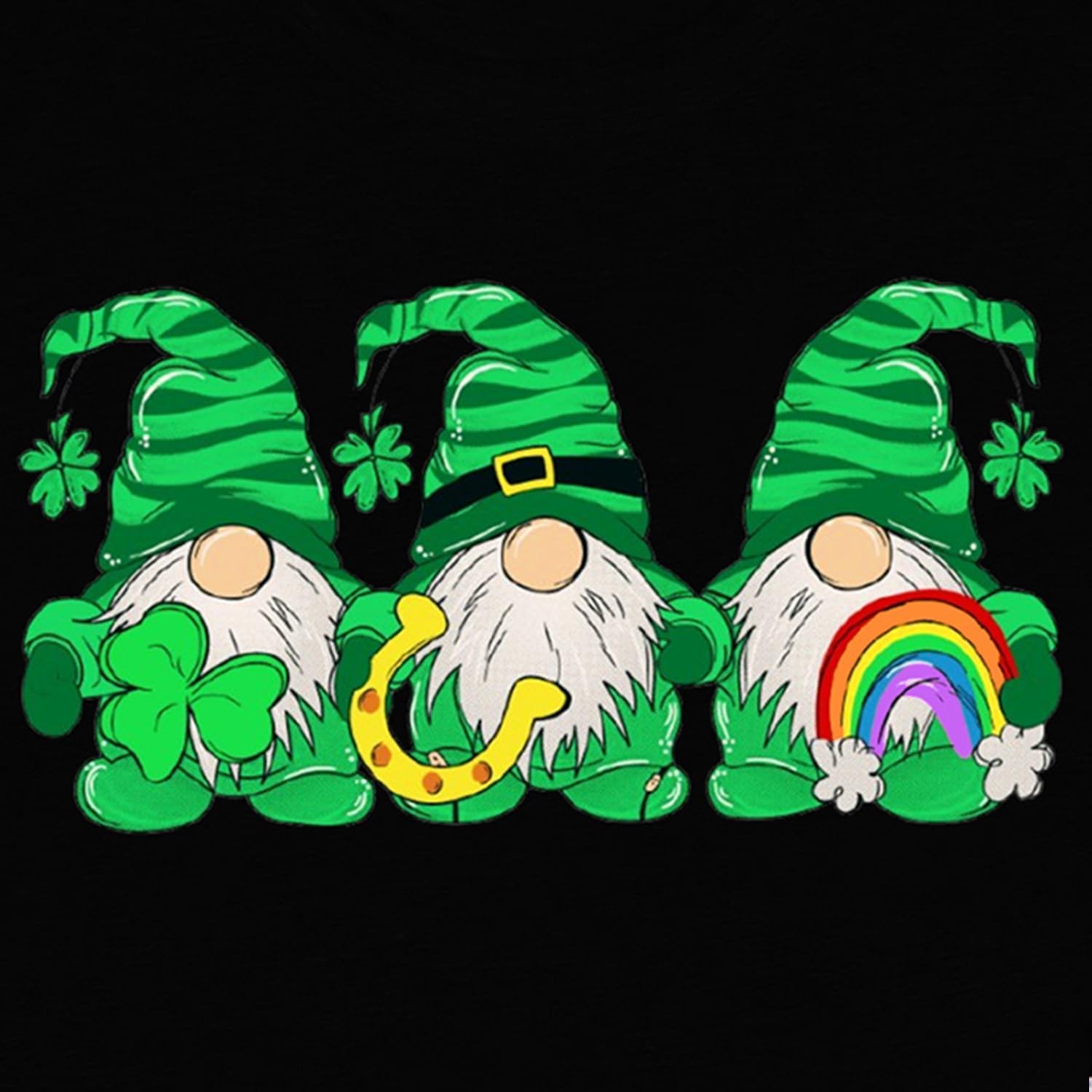 Womens St Patricks Day Shirt Lucky Shamrock Paddy's Day T-Shirt Irish Clover Tee Tops - Image 5