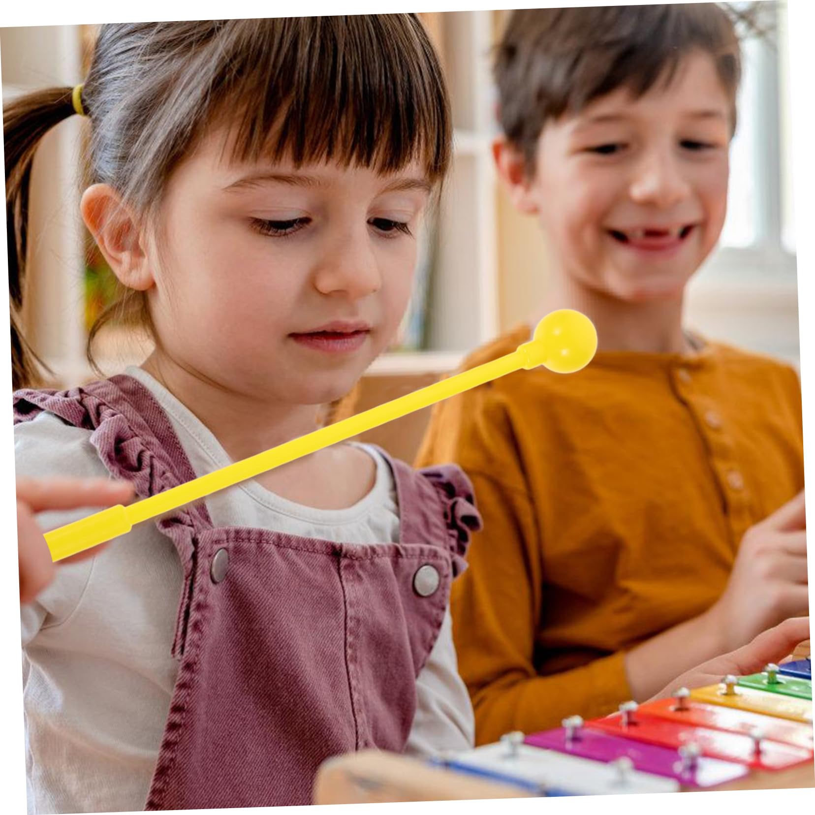 HANABASS 10pcs Drum Mallets for Beginners Ergonomic Design Xylophone Mallet Durable Percussion Instrument Sticks for Marimba and Stage Performance