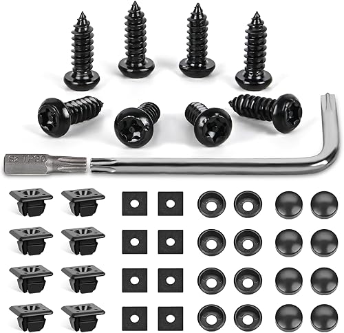 Vista 38 de GOOACC GRC-70 - 35 piezas de pernos de protección contra salpicaduras para motor, parachoques guardabarros, retenedor de empuje, clips de remache