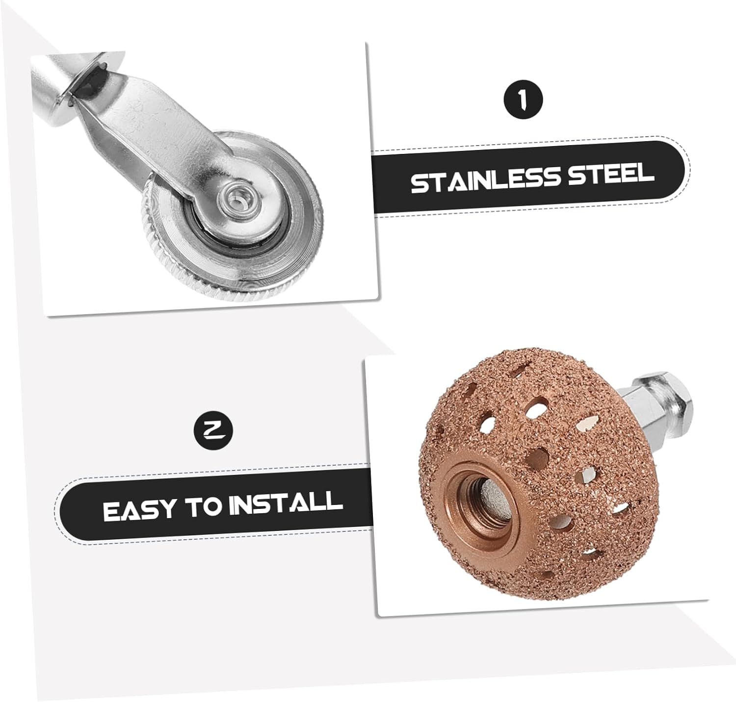 STOBAZA 1 Set Tire Patch Roller Buffing Wheel Kit Tire Repair Patch Tools Grinding Head for Car Motorcycle