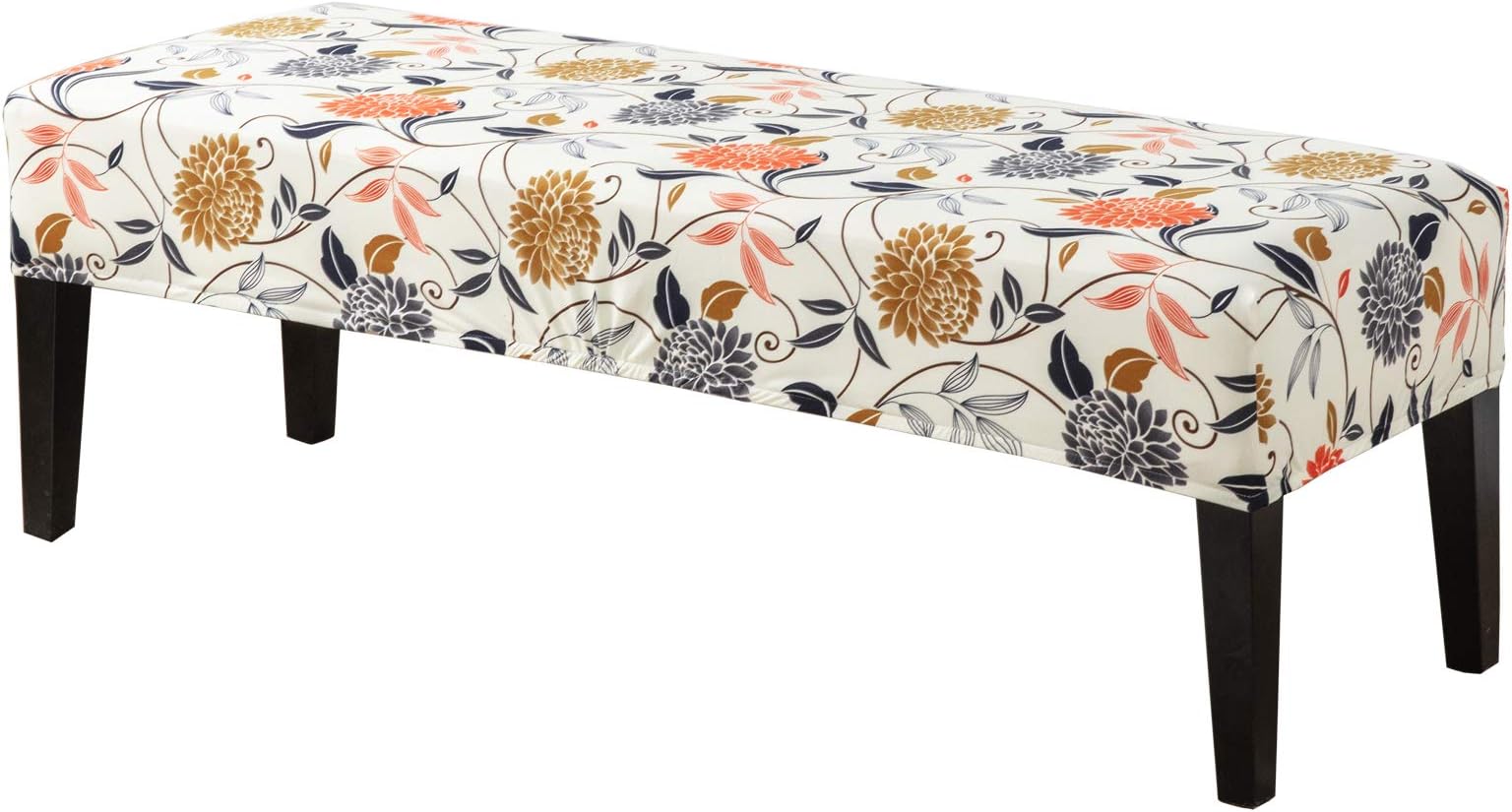 Eco-Ancheng Chair Cover Dining Bench Cover Removable Bench Slipcover Dining Chair Covers Stretch Bench Seat Furniture Protector Dining Chair Slipcovers for Living Room and Kitchen