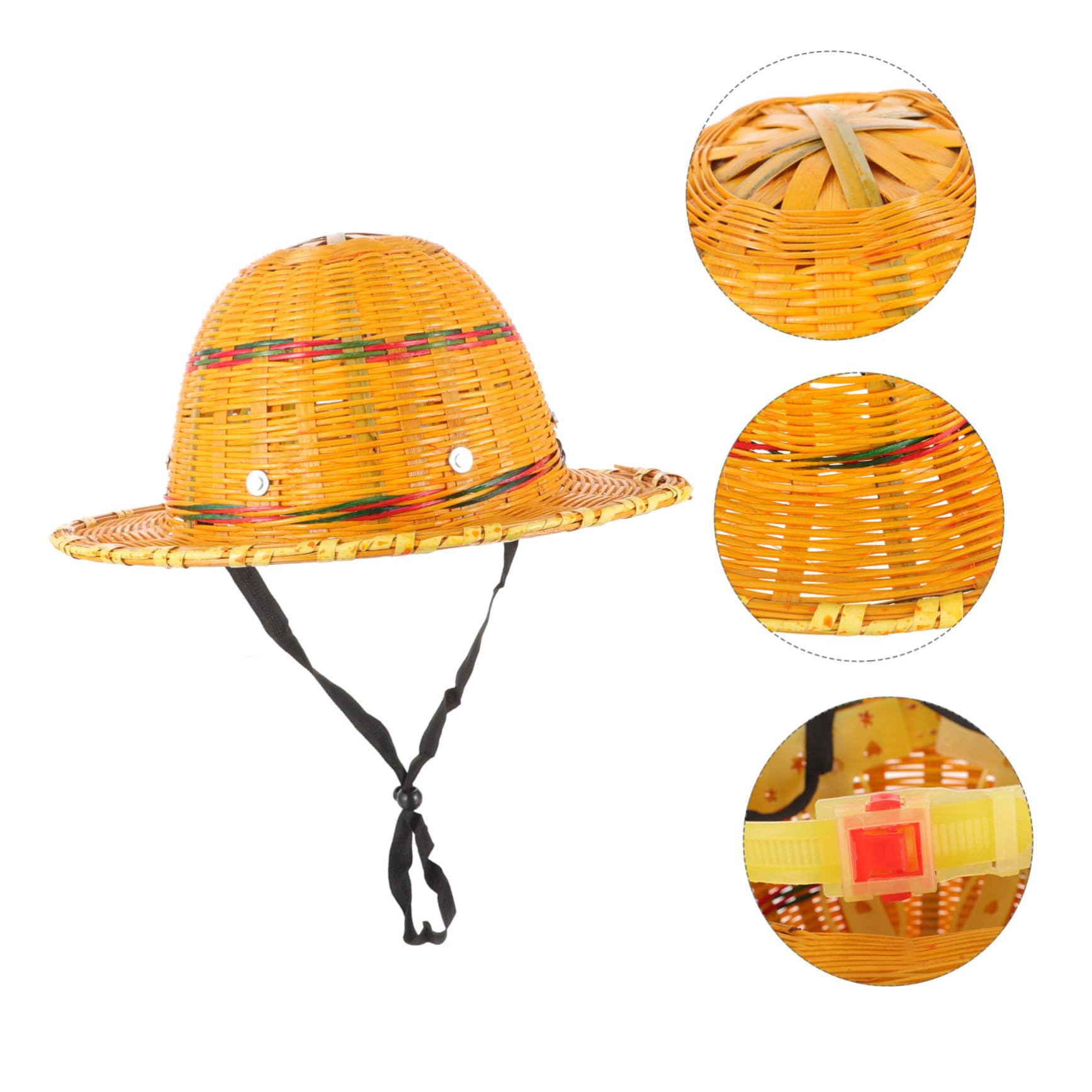 Holibanna Casque De Sécurité Tissé Casque Été Respirant Protection Chutes pour De Construction avec Ventilation