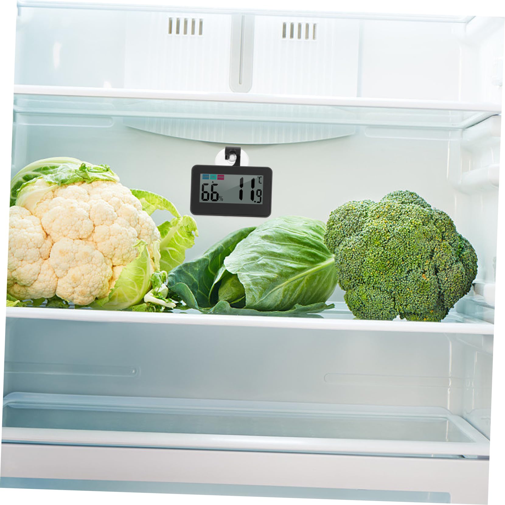 3 Piezas termómetro higrómetro frigorifico magnet indicador de temperatura del refrigerador medidor de temperatura de escritorio medidor de humedad medidor de medicion abdominales Cabilock