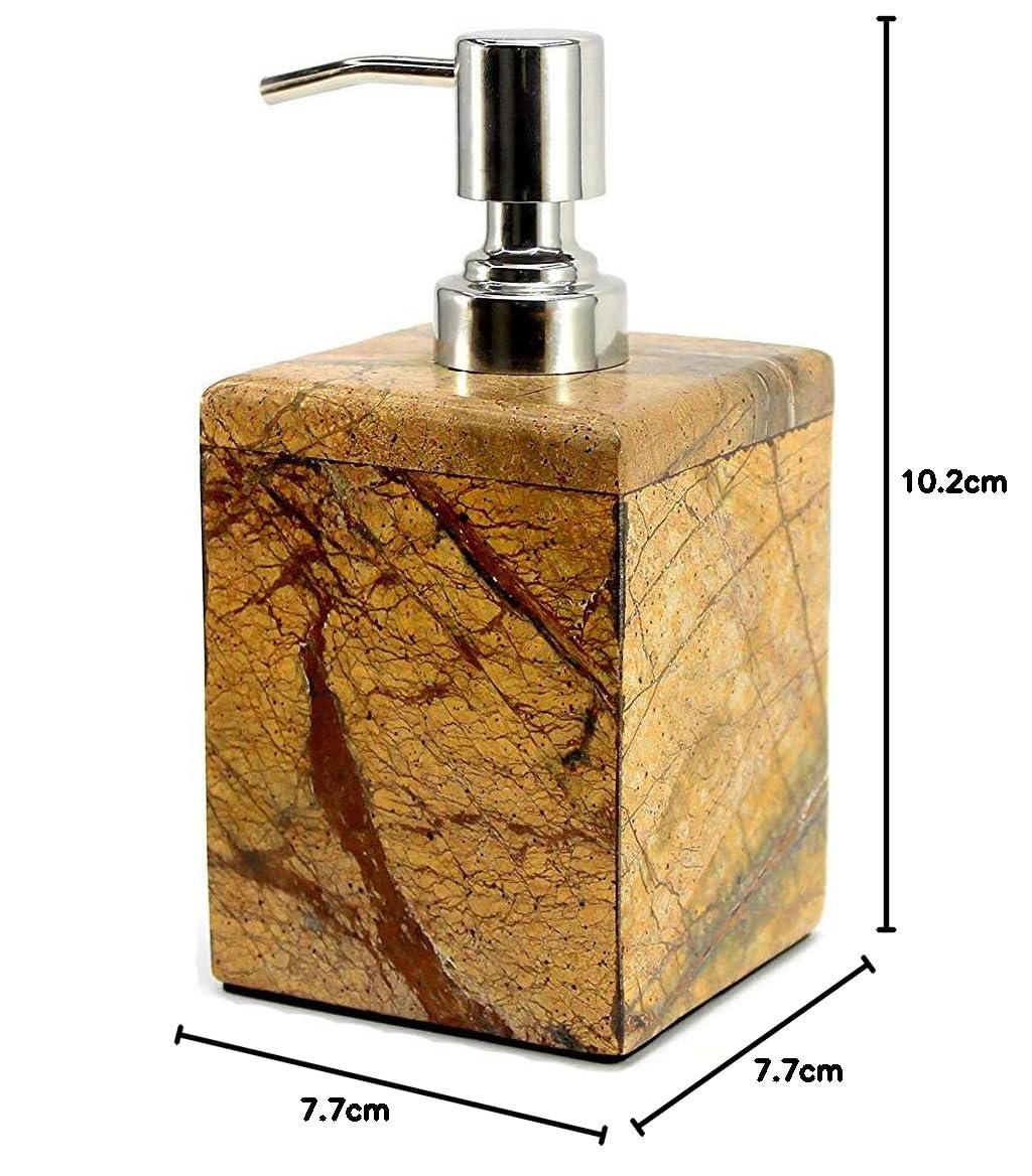 KLEO - Dispenser di sapone liquido per dispenser di sapone in pietra di marmo Marble Stone Soap Dispenser/Lotion Dispenser