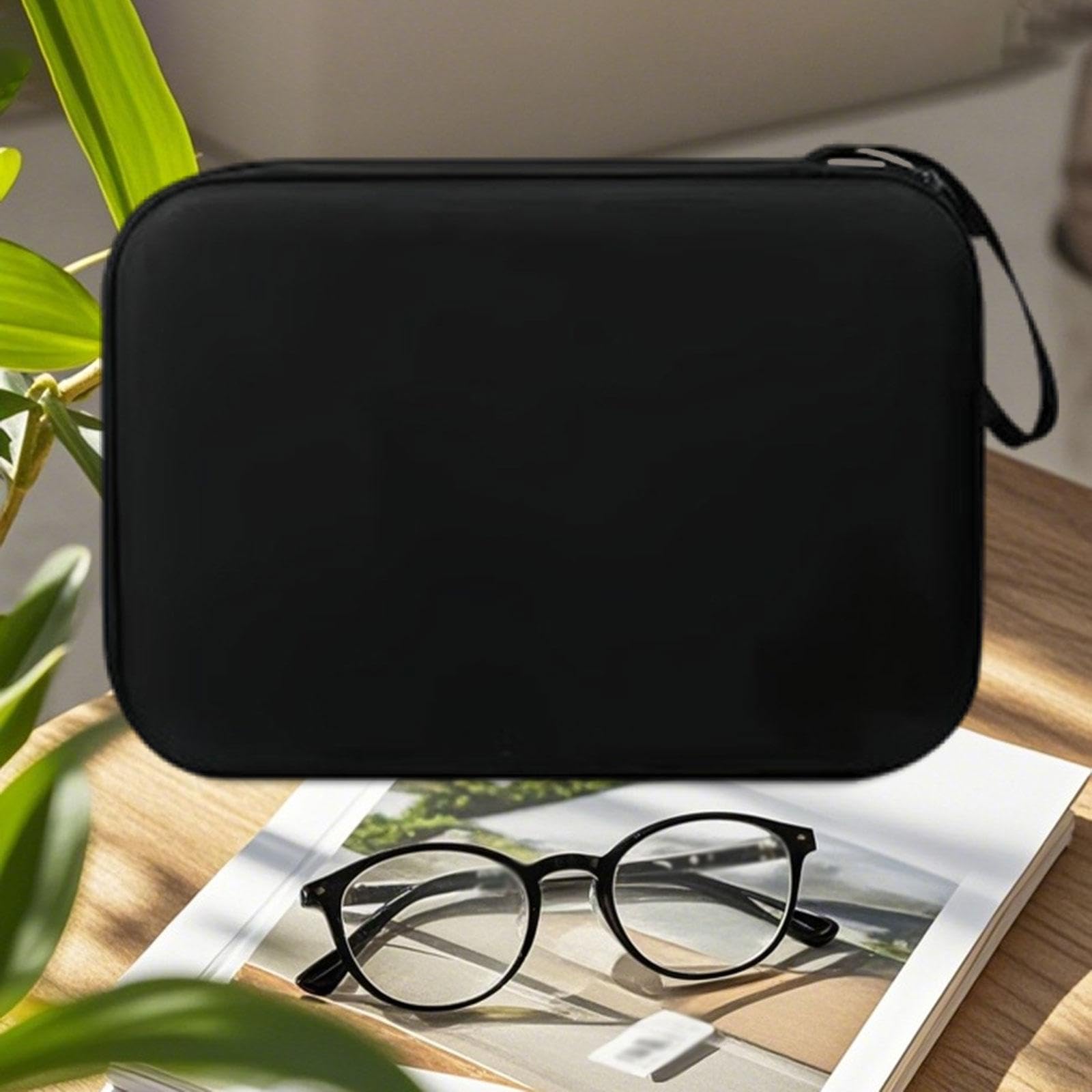 MagiDeal Organizzatore per occhiali da sole da viaggio, contenitore per gioielli, rigido, elegante, tasca in rete impermeabile, espositore per occhiali