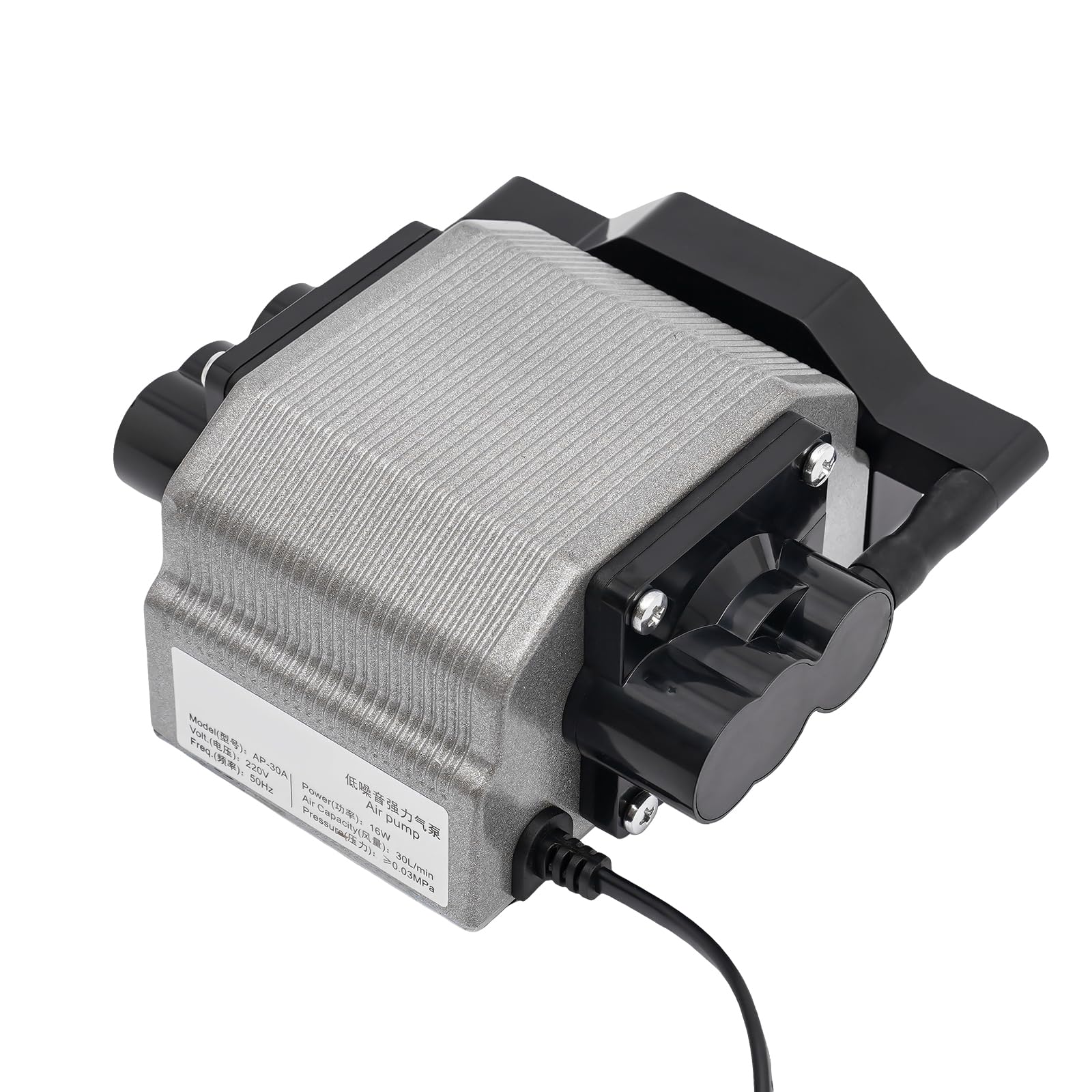 Air Assist Kit do wycinarki laserowej 16 W i pompy do grawerowania z wężem powietrza i adapterem PC-8, 50 Hz, 30 l/min, aluminium