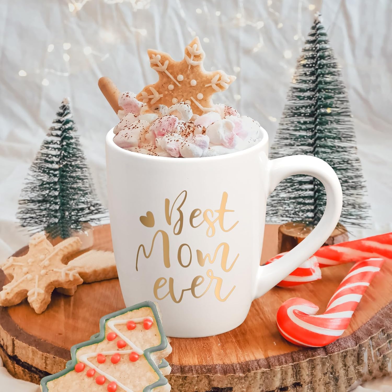 Cabtnca Mom Gifts, Best Mom Ever Mug, Christmas Birthday Mother's Day Gifts for Mom from Daughter Son, 12Oz - Image 4