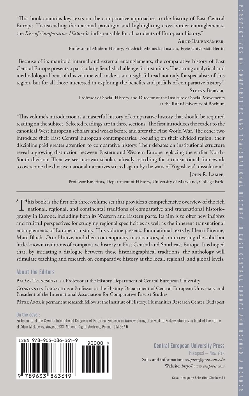 The Rise of Comparative History: A Reader: 1 (Perspectives on Comparative and Transnational History in East Central Europe and Beyond, 1)