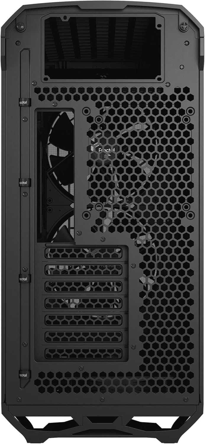 Fractal Design Torrent Black - Solid Side Panel - Open Grille for Maximum air Intake - Two 180mm PWM and Three 140mm Fans Included - Type C - ATX Airflow Mid Tower PC Gaming Case