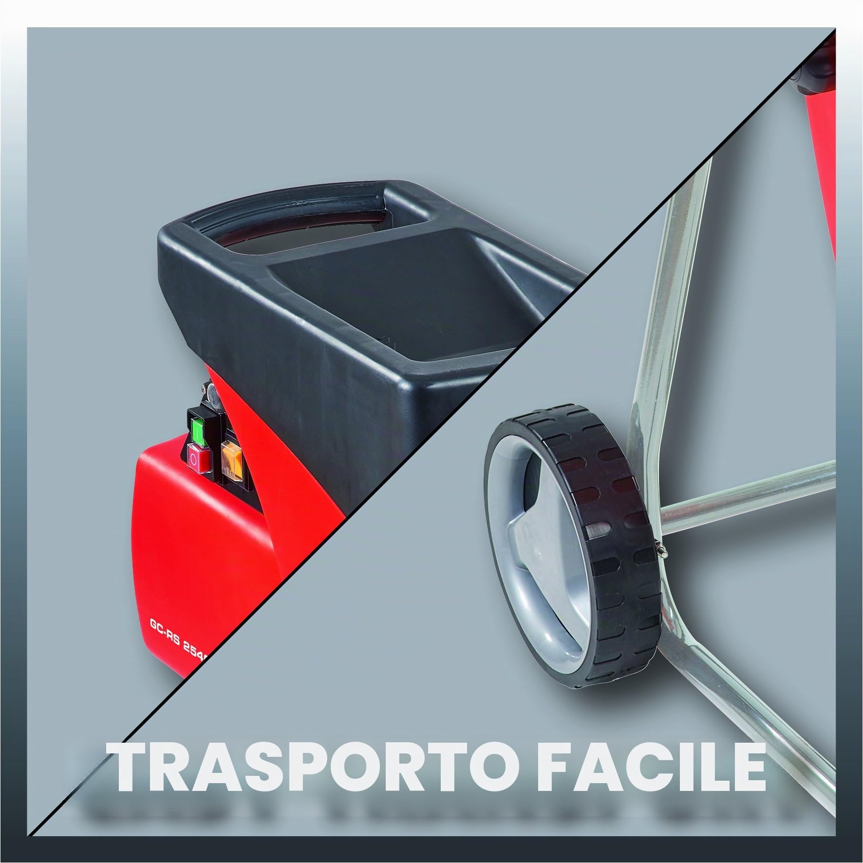 Einhell GC-RS 2540 Biotrituratore ad ingrananggi (230 V, 2000 W, giri al min. 40, spessore rami max 40 mm, soglia rumorosità LWA 93 dB (A),ad ingranaggi, ideale per compost)