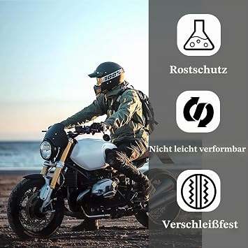 Pack of 2 Motorcycle Handlebar Weights CNC Handlebar Plug for Diameter 22 mm (7/8 Inch) Handlebars Universal High-Strength Motorcycle Handlebar Ends in Black Protection and Decoration for Racing and Off-Road Motorcycles
