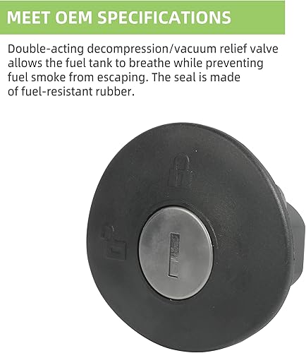 Miniatura 5 de RACOONA Tapa de gas con bloqueo del tanque de combustible, tapón de llenado de combustible, tapa de gas con llaves, accesorios de automóvil, enchufe