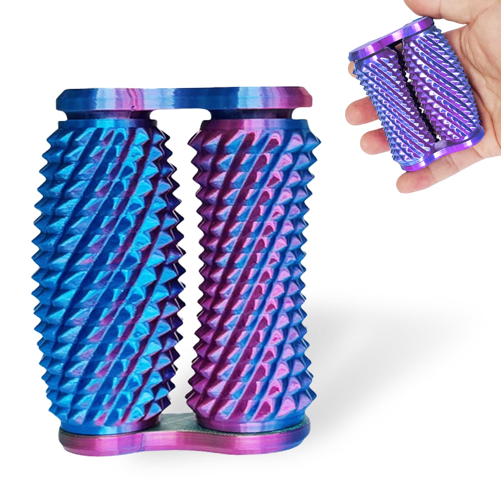 Echehi Handheld Fidget Toys, 3D Printed Fidget Toy for Stress and Anxiety Relief, Promotes Focus, Clarity, Hand Exercises. Gradient Purple