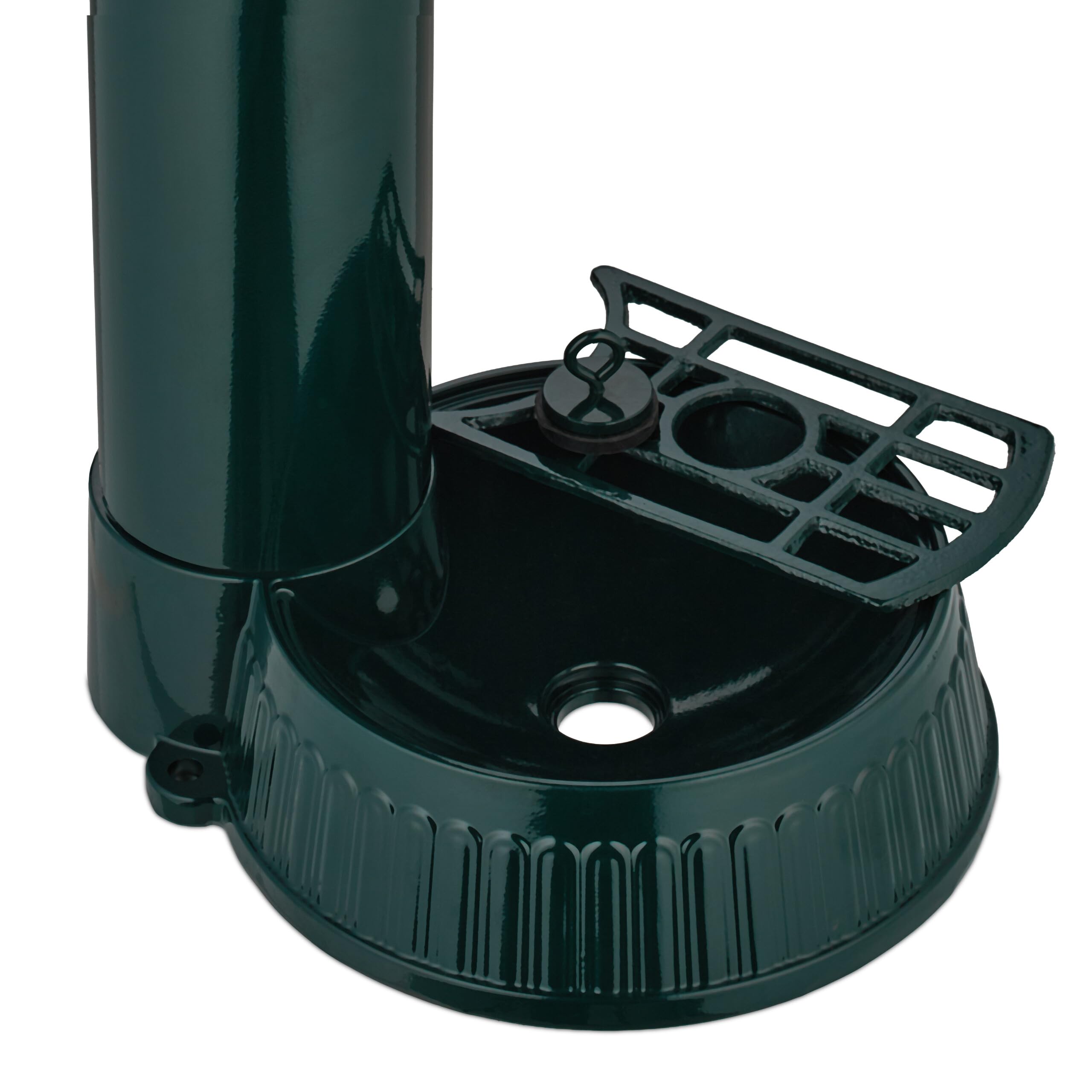 Relaxdays Fontaine extérieur pour Le Jardin ou la terrasse, Robinet, bac, Support pour Tuyau, HLP 87x26x43 cm, Vert