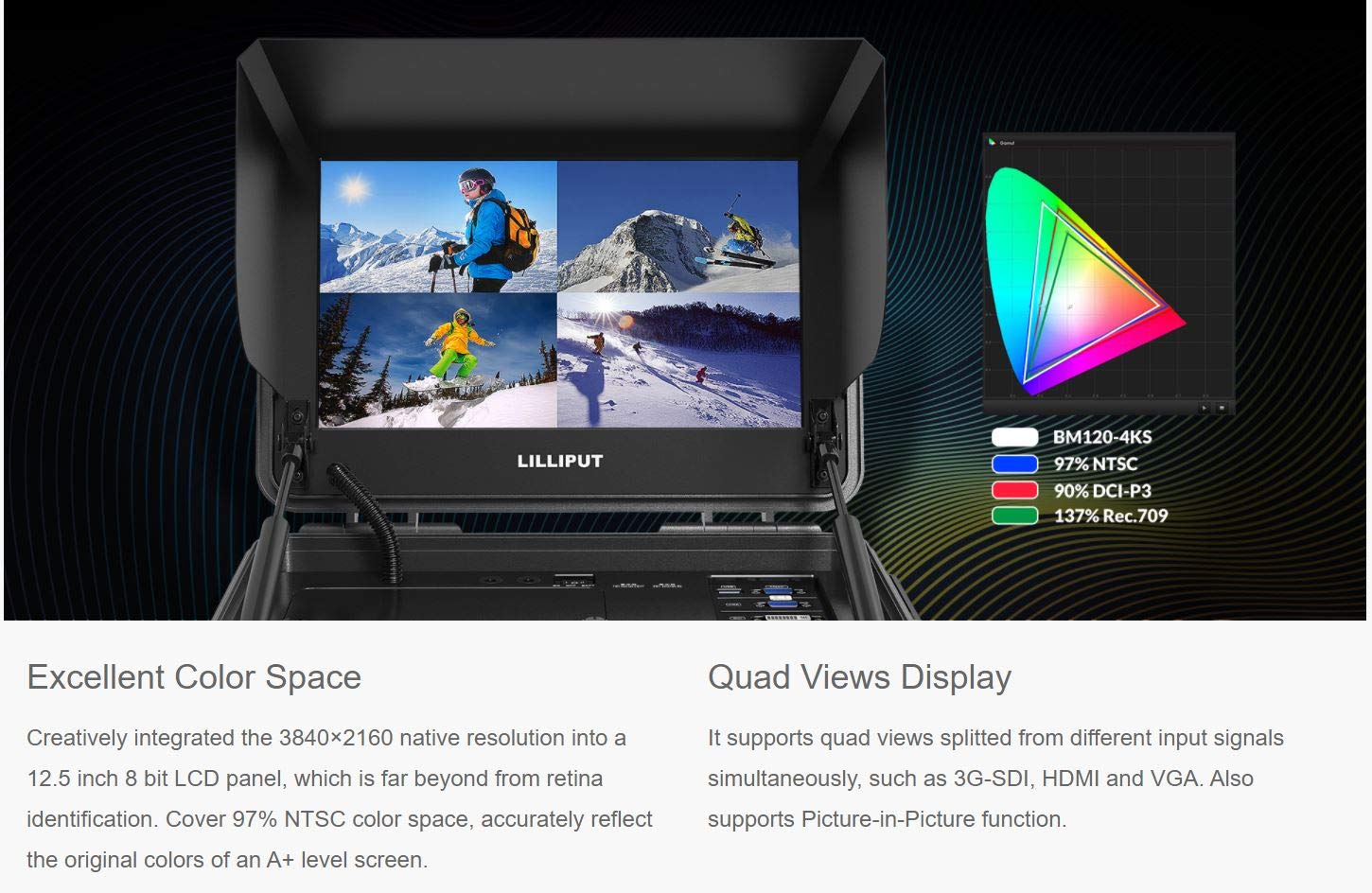LILLIPUT BM120-4KS 12.5インチ 4K LILLIPUT BM120-4KS 12.5
