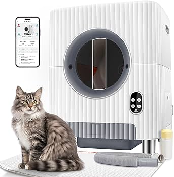 Amazon | Charmkit 猫 トイレ 自動 猫トイレ スマホ管理 ビデオ付き
