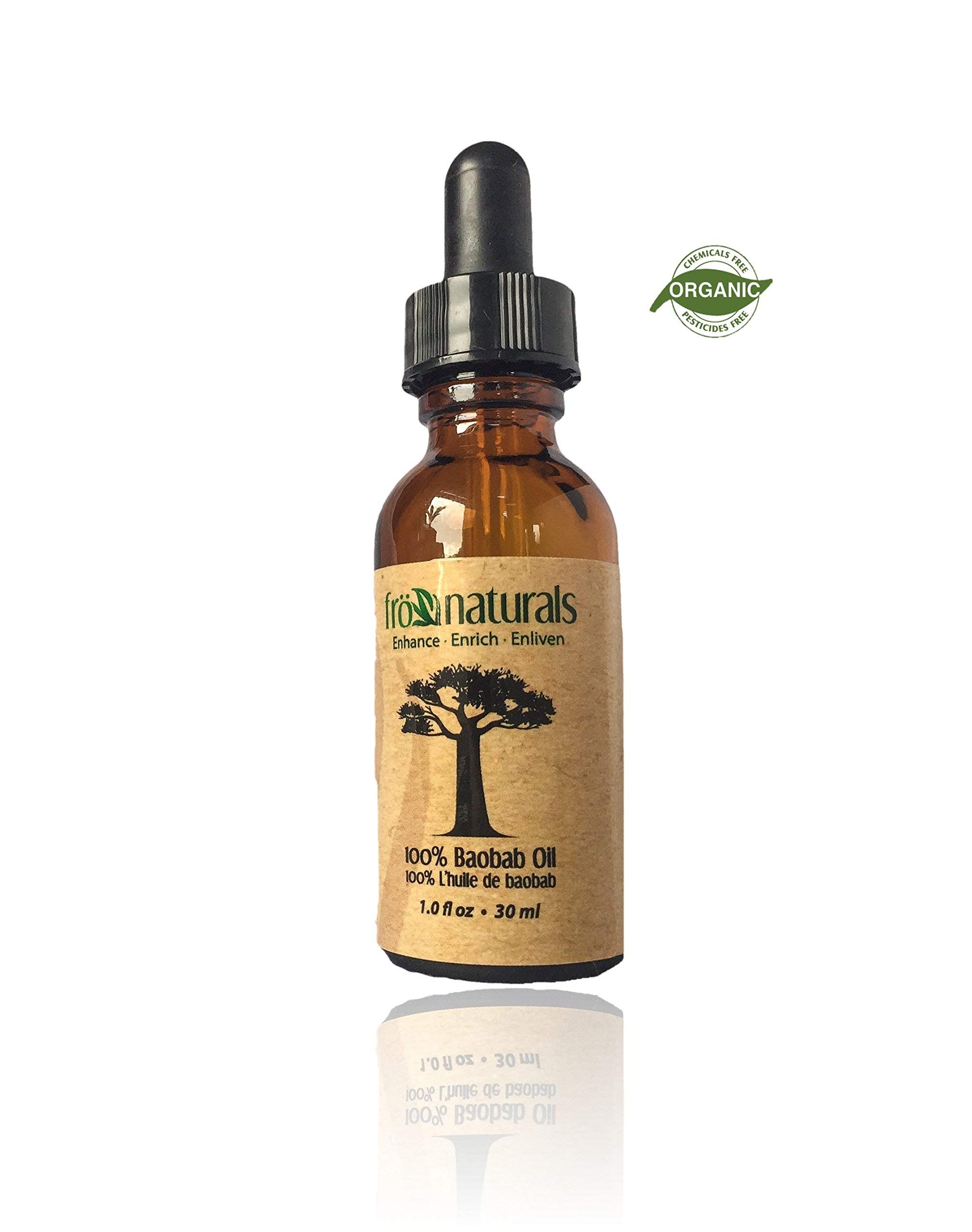 Frönaturals Baobab Seed Facial Oil Canada . Repairs, renews and regenerates. Undiluted / Cold Pressed / Extra Virgin Oil (1 fl.oz-30ml.) 100% Pure