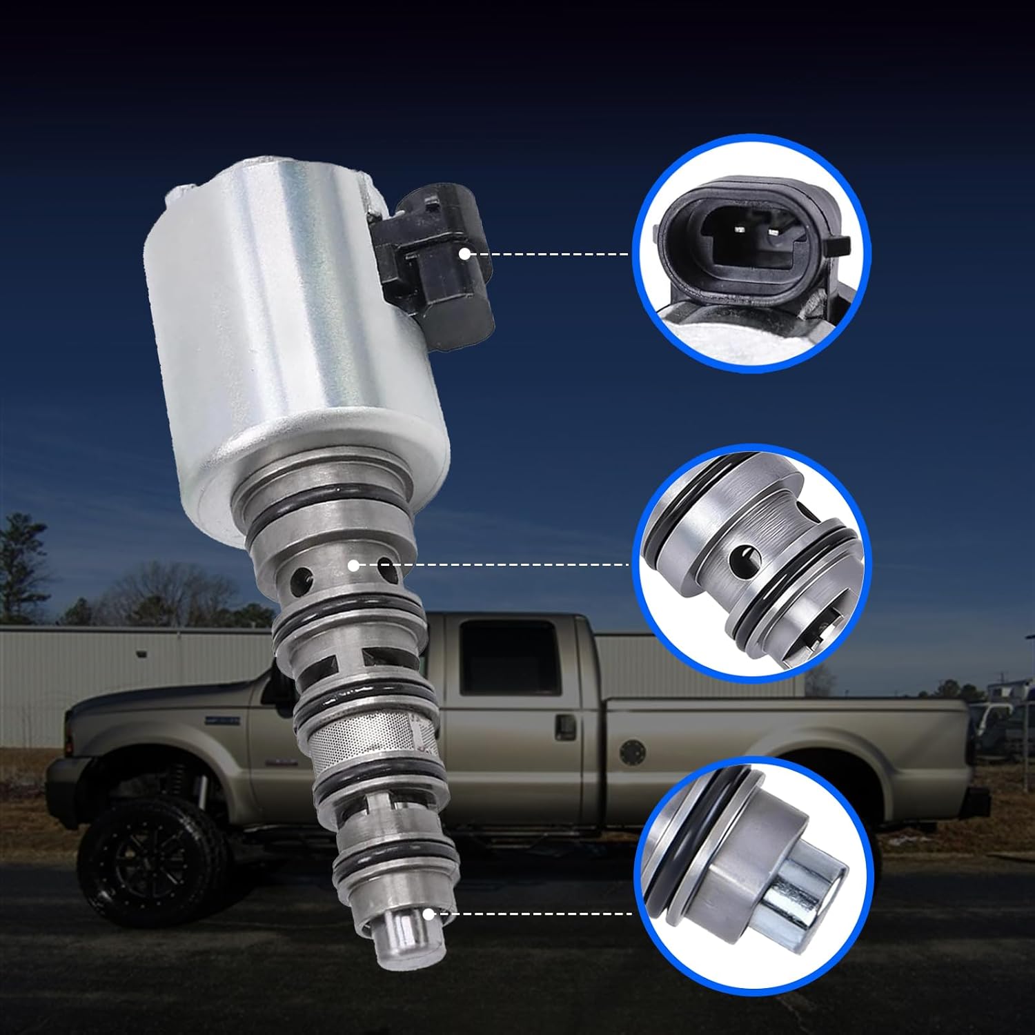 3C3Z6F089AA 5C3Z-6F089-BA 904-268 Turbo Wastegate Controller VGT Solenoid Actuator for FORD 2003-2010 F250 F350 F450 F550 E350 E450 6.0L Diesel Chevy Silverado GMC Sierra 6.6L 7.8L Powerstroke