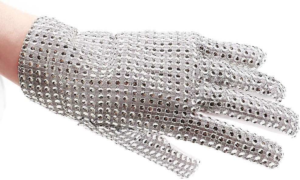 Sequin Rhinestone Gloves for Adults - Sparkling Costume Gloves for Party, Show, Halloween, Christmas - Image 4