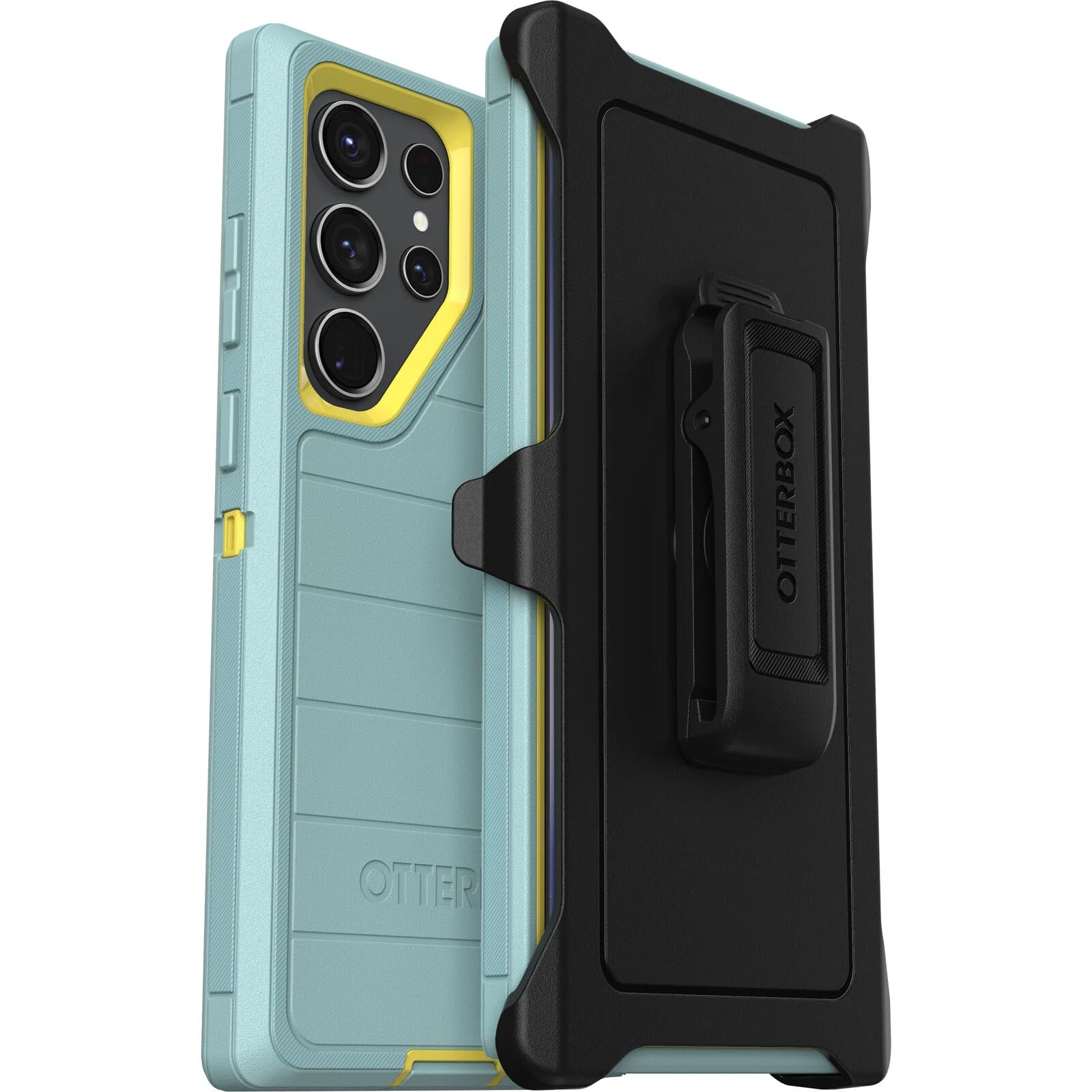OtterBox Galaxy S23 Ultra (Only) - Defender Series Case - Sails and Sun, Rugged & Durable -with Port Protection - Includes Holster Clip Kickstand - Microbial Defense Protection - Non-Retail Packaging