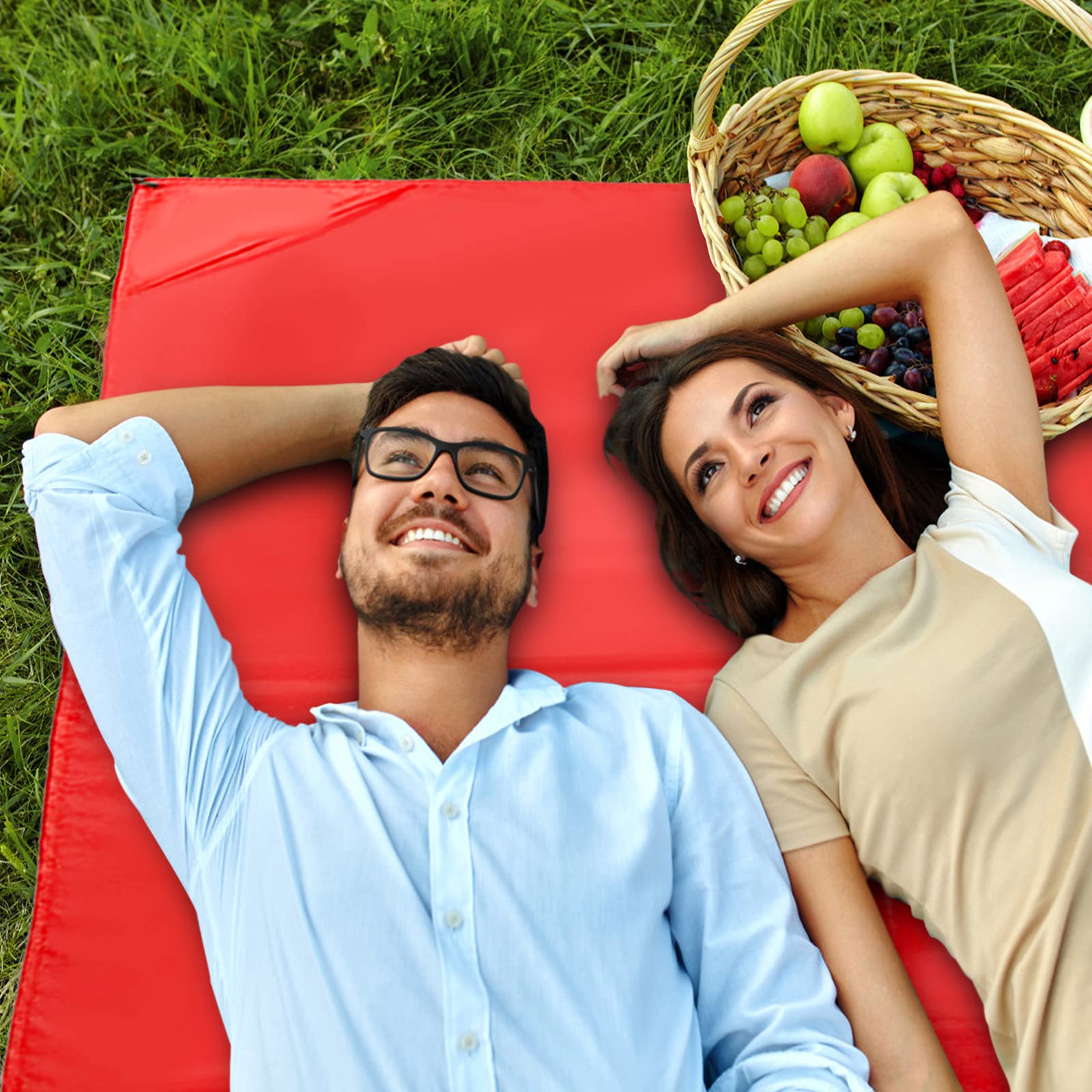 Tappetino Da Picnico Impermeabile 140x200cm - Coperta Spiaggia Multiuso Per Escursioni, Campeggio E Giornate Al Parco - Foto 10