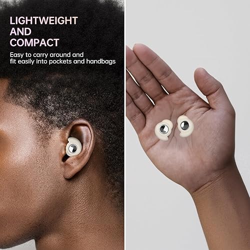 Miniatura 3 de CHACHA Tapones para los oídos para dormir, reducción de cancelación de ruido de 45 dB, tapones para los oídos de silicona suave para viajes