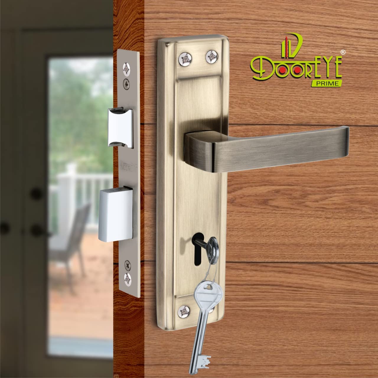 DOOR EYE Mortise Door Handle Set with Lock Body 3 Keys Lock, Bathroom, Bedroom, Living Room Finish Antique Size 7”(ky) (IMH 8007) (B0BPP4NJR6) Amazon Price History, Amazon Price Tracker