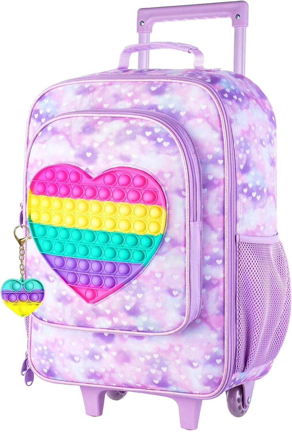 AGSDON Kids Luggage for girls, Cute Kid Rolling Wheels Suitcase for Children Toddler