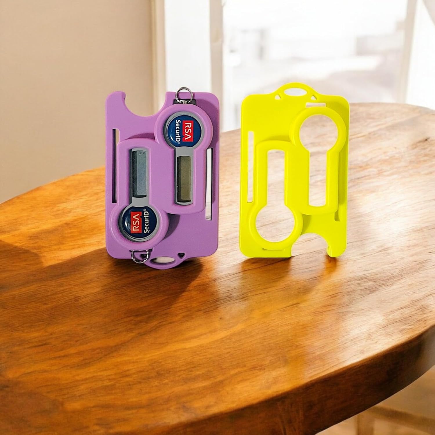 RSA and ID Badge Holder *Nearly Indestructible* (Double RSA ID Badge Holder - Sunset Purple)