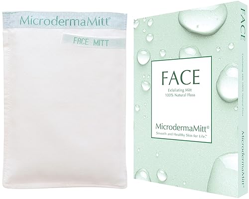 MicrodermaMitt Guante exfoliante profundo para exfoliación facial resultados instantáneos con agua guante exfoliante turco para la cara tono