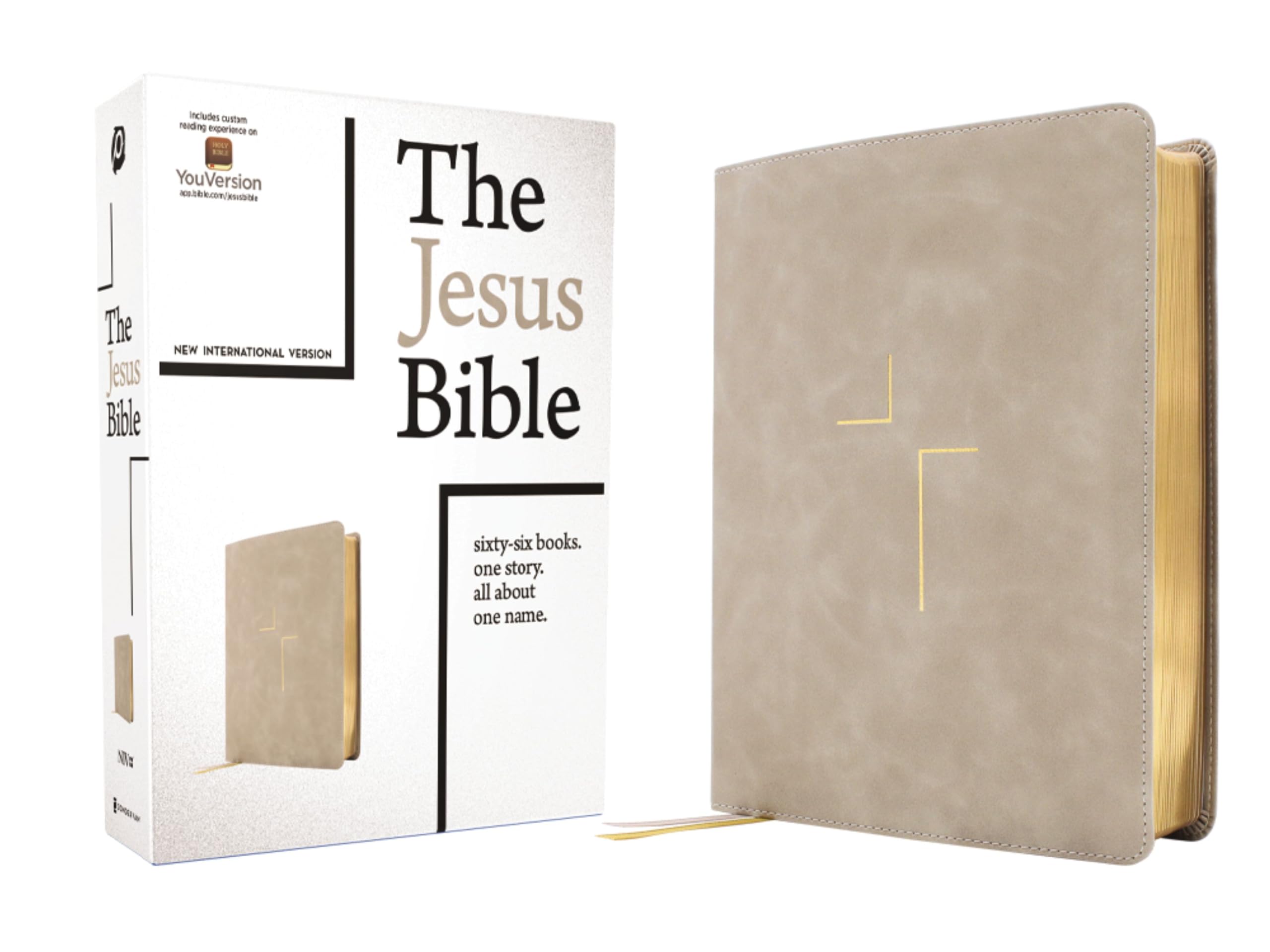The Jesus Bible: Niv Edition, Stone, Comfort Print
