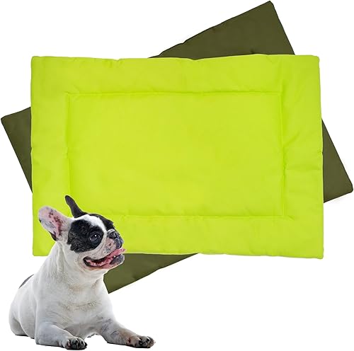 Miniatura 8 de Downtown Pet Supply Almohadilla para jaula de perro, azul y bígaro, XS, impermeable, tela de nailon Ripstop, a prueba de mordidas, lavable a máquina