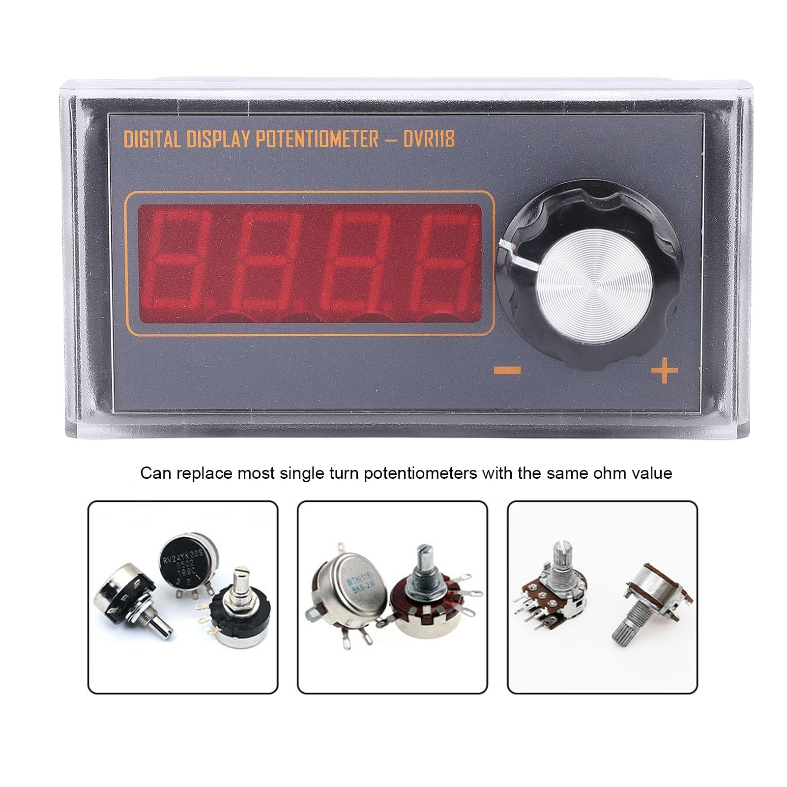 Potenziometro digitale programmabile da 4,7 KΩ 2 W con display a 4 cifre, potenziometro variabile a tubo digitale per convertitore di frequenza PLC regolatore di velocità