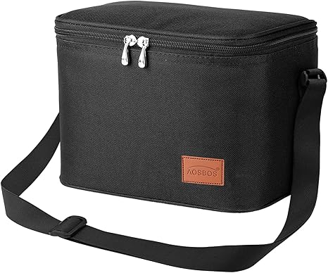 Amazon Aosbos 保冷バッグ ランチバッグ 保冷 保温 お弁当 職場 学校 ピクニック メンズ 軽量 防水 8 5l ブラック ランチバッグ ランチ巾着 ランチベルト オンライン通販