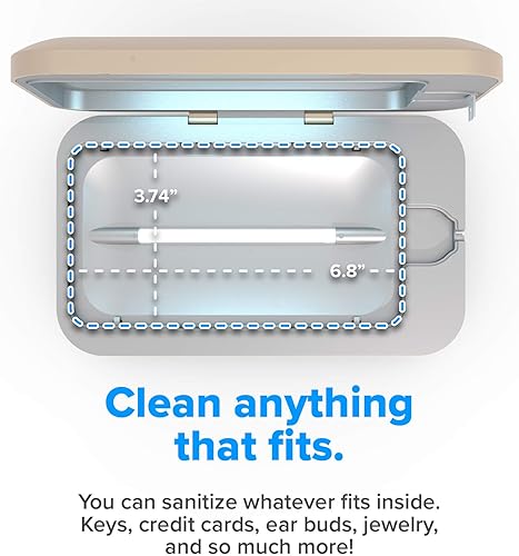 Miniatura 42 de PhoneSoap 3.0 - Sanitizador de rayos UV y cargador universal para teléfono Blanco,Negro -,Oro,Orquídea,bígaro,Plateado,Aqua 3.0,negro