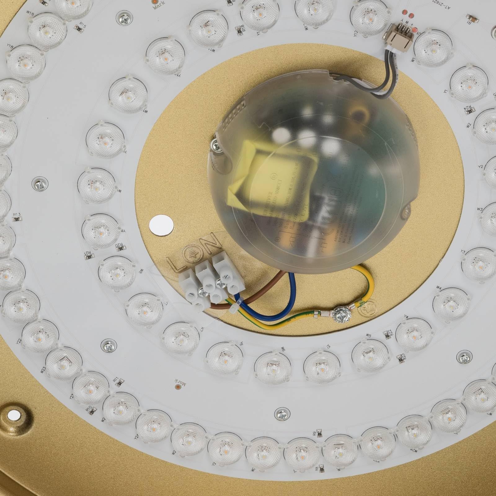 Lindby Plafoniera LED dimmerabile a controllo remoto (Moderno) colore Nero, ad es. Soggiorno & Sala da pranzo lampadina inclusa lampada plafoniera