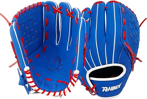 PHINIX Guantes de béisbol juveniles de piel de cerdo múltiples estilos de 11 a 12 pulgadas