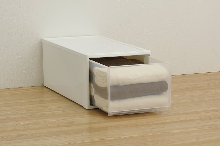 ELLE ストライプ小物入れ　大 コードリール 【 simple - エレガント - 】イニシャル コード