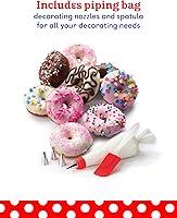 Vista 6 de BETTY CROCKER Donut Maker, Mini Donut Maker with Nonstick Surface, Mini Donut Maker Machine with Cool Touch Handle & Makes 7 Delicious Fresh Donuts