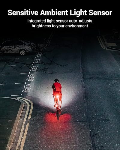 Miniatura 7 de Magicshine SEEMEE 200 Rechargeable Bike Tail Lights,200 Lumens Max Output,360 Visibility Bicycle Lights, Smart Brake Sensor IPX6 Waterproof Rear