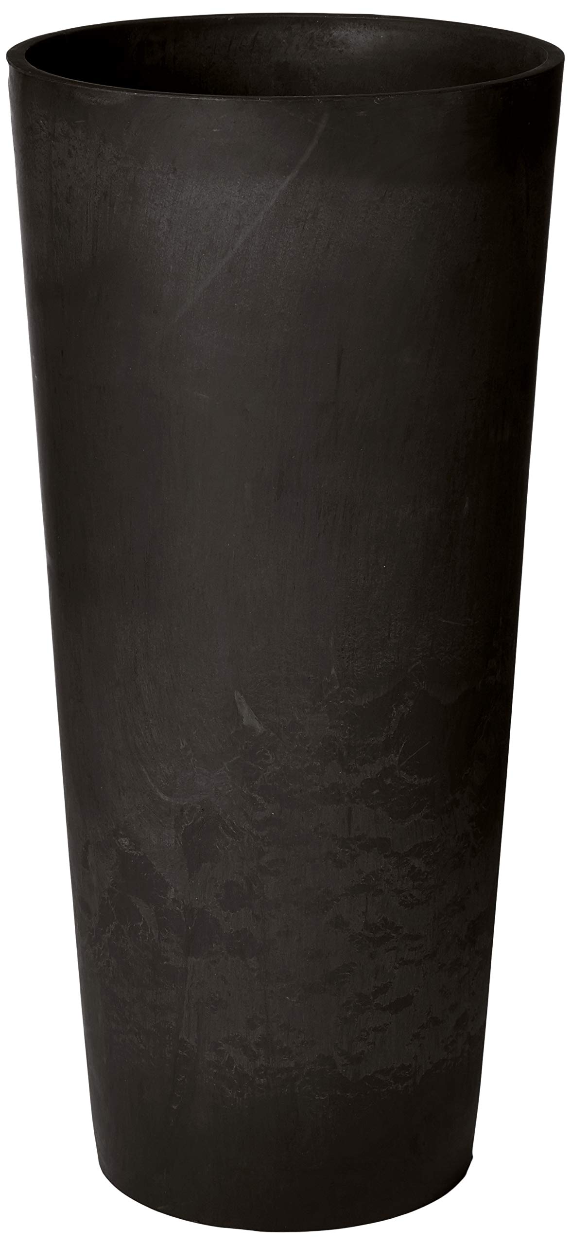 PSW S32BK Contempo Tall Round Planter, 13 by 13 by 28-Inch, Black