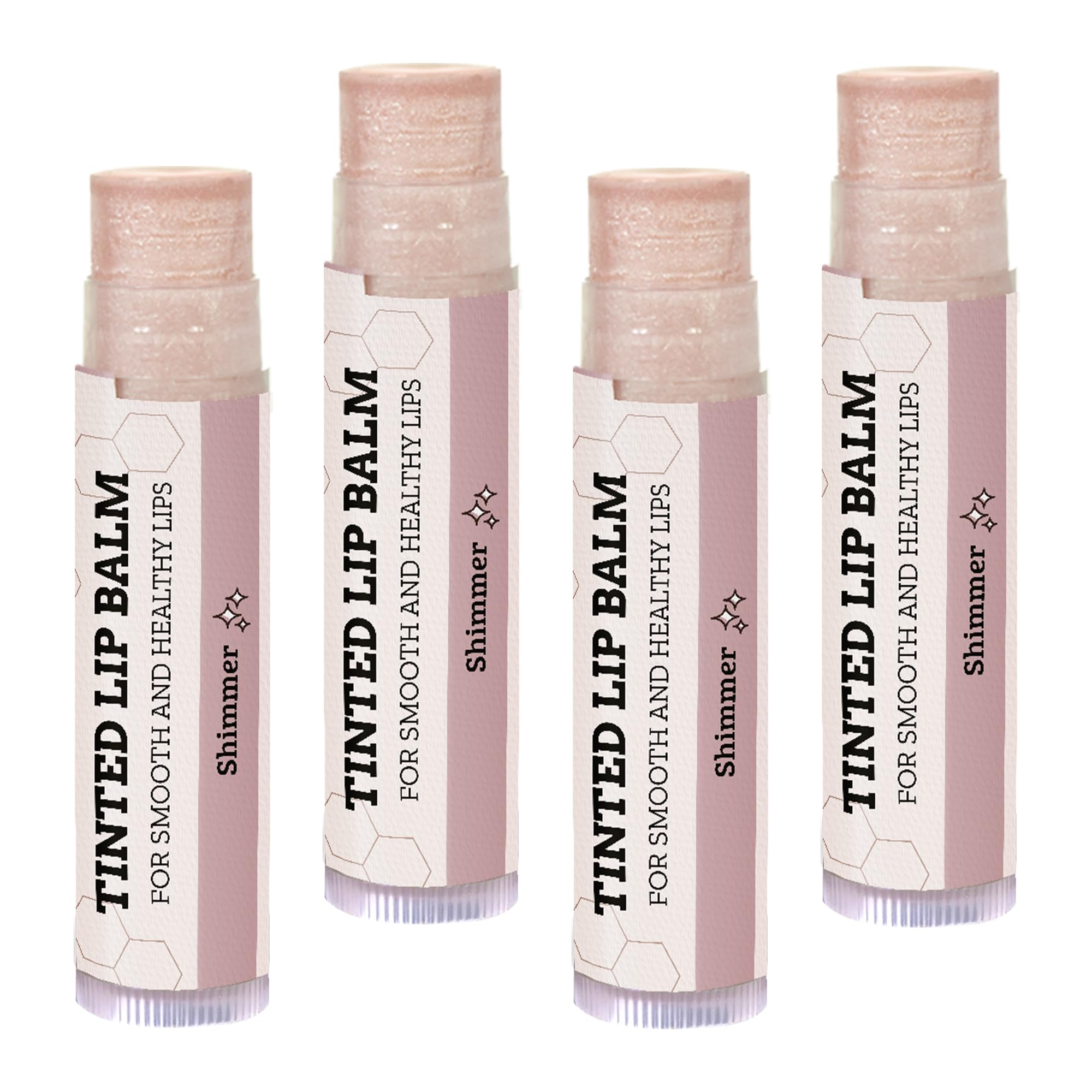 Earth's Daughter Tinted Lip Balm - Moisturizing Shimmer Lip Tint 4-Pack